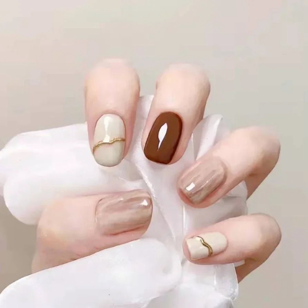 3/$40 NIB 24 Pcs French Minimalist Press On Nails